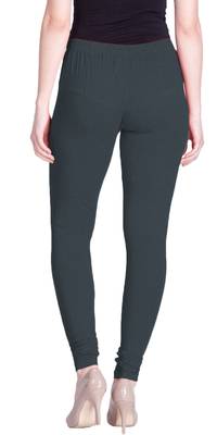  Lyra Stone Grey Free Size Churidar Leggings 4