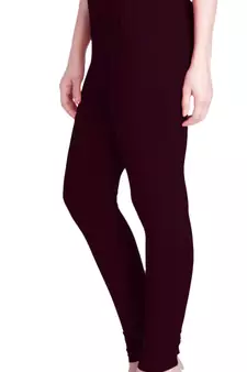  Lyra Burgundy Free Size Churidar Leggings