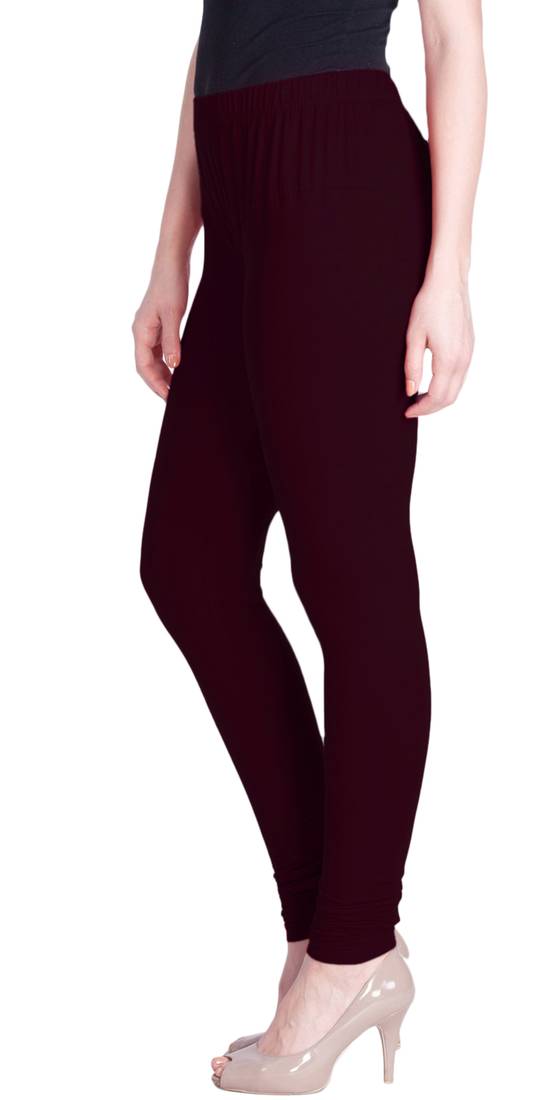  Lyra Burgundy Free Size Churidar Leggings