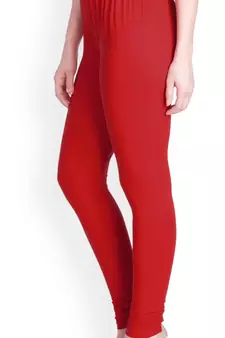  Lyra Light Red Free Size Churidar Leggings