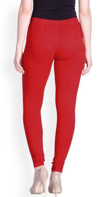  Lyra Light Red Free Size Churidar Leggings 4