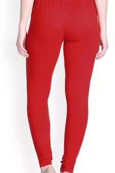  Lyra Light Red Free Size Churidar Leggings