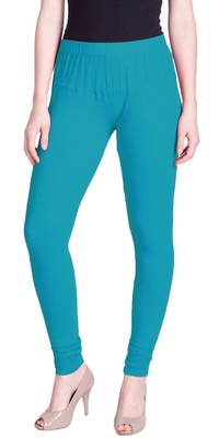  Lyra Aqua Marina Free Size Churidar Leggings 1