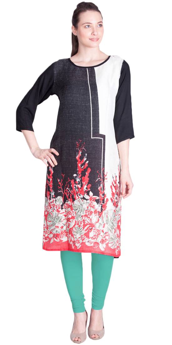  Lyra Aqua Green Free Size Churidar Leggings