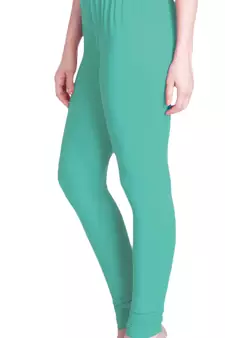 Lyra Aqua Green Free Size Churidar Leggings