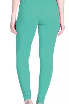  Lyra Aqua Green Free Size Churidar Leggings