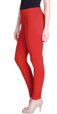  Lyra Chilli Red Free Size Churidar Leggings 3