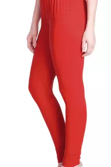  Lyra Chilli Red Free Size Churidar Leggings