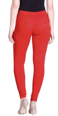  Lyra Chilli Red Free Size Churidar Leggings 4