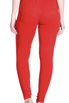  Lyra Chilli Red Free Size Churidar Leggings