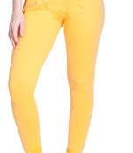  Lyra Pastel Yellow Free Size Churidar Leggings