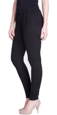  Lyra Black Free Size Churidar Leggings 3