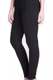  Lyra Black Free Size Churidar Leggings
