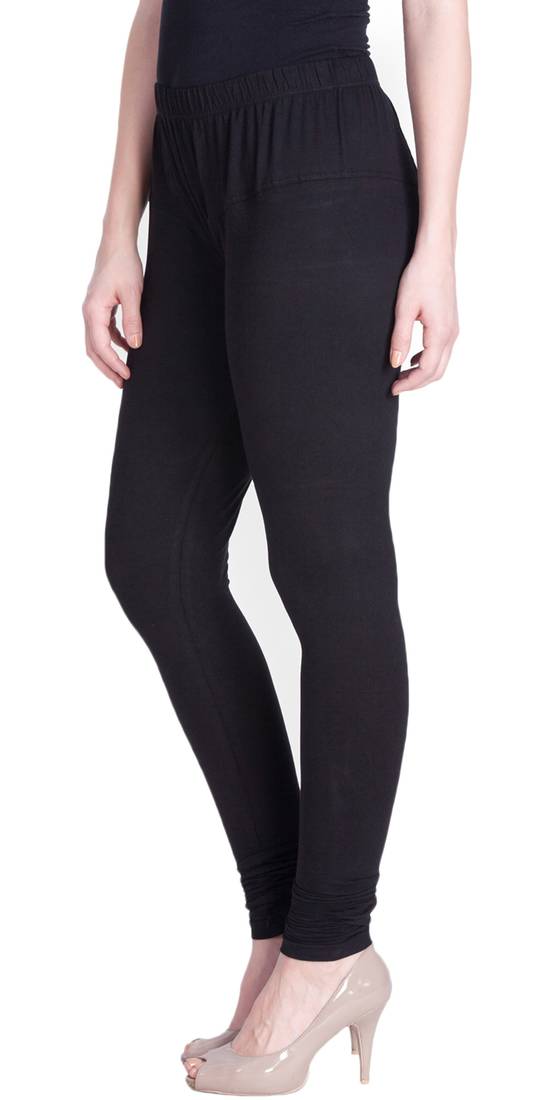  Lyra Black Free Size Churidar Leggings