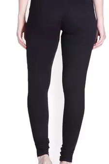  Lyra Black Free Size Churidar Leggings