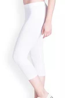  Lyra White Free Size Capri