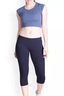  Lyra Deep Navy Free Size Capri
