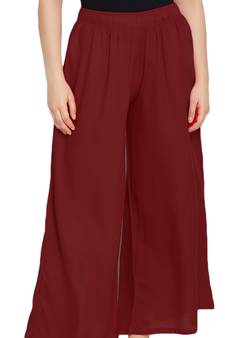 Lux Lyra Maroon Free Size Palazzo