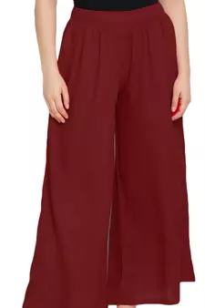 Lux Lyra Maroon Free Size Palazzo