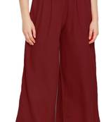 Lux Lyra Maroon Free Size Palazzo
