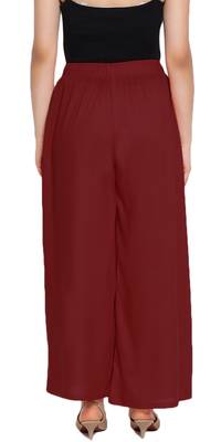 Lux Lyra Maroon Free Size Palazzo 2