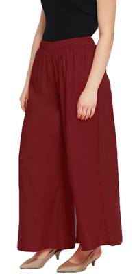 Lux Lyra Maroon Free Size Palazzo 3