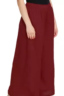 Lux Lyra Maroon Free Size Palazzo