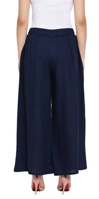  Lyra Navy Blue Free Size Palazzo 2