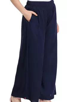  Lyra Navy Blue Free Size Palazzo