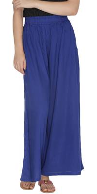  Lyra Royal Blue Free Size Palazzo 1