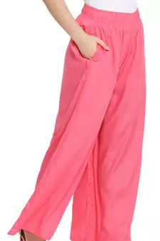 Lux Lyra Paradise Pink Free Size Palazzo