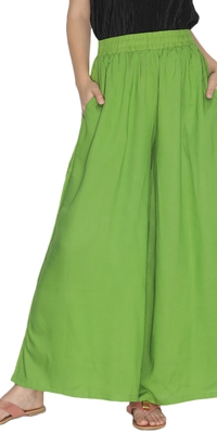 Lux Lyra Green Free Size Palazzo - LUX 