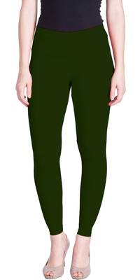  Lyra Bottle Green Free Size Ankle Leggings 1