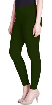  Lyra Bottle Green Free Size Ankle Leggings 3