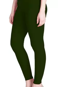  Lyra Bottle Green Free Size Ankle Leggings
