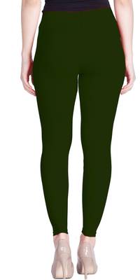  Lyra Bottle Green Free Size Ankle Leggings 4