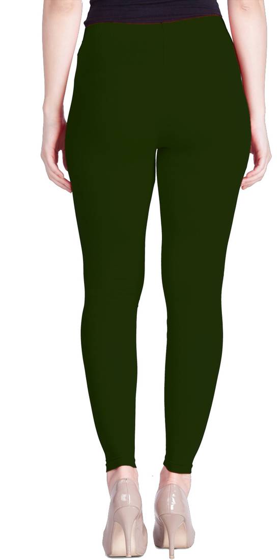  Lyra Bottle Green Free Size Ankle Leggings