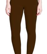  Lyra Brown Free Size Ankle Leggings