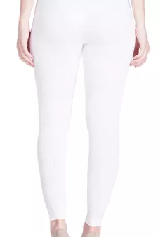  Lyra White Free Size Ankle Leggings