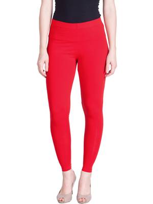  Lyra Red Free Size Ankle Leggings 1