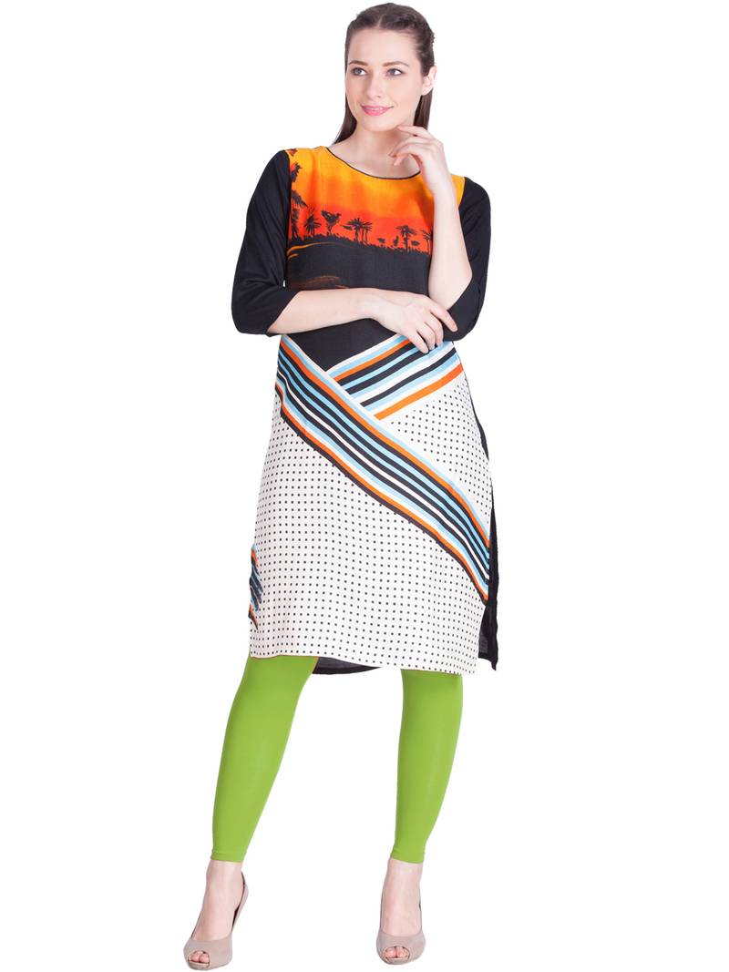  Lyra Parrot Green Free Size Ankle Leggings