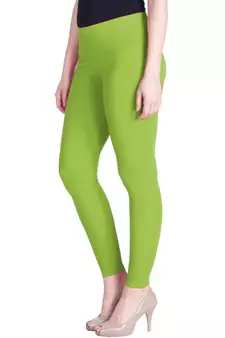  Lyra Parrot Green Free Size Ankle Leggings