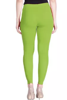  Lyra Parrot Green Free Size Ankle Leggings
