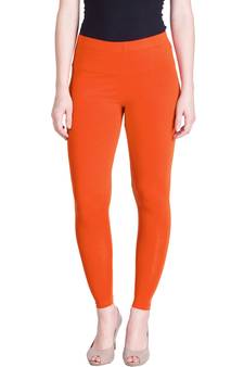  Lyra Orange Free Size Ankle Leggings