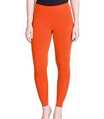  Lyra Orange Free Size Ankle Leggings