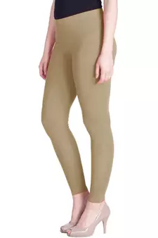  Lyra Beige Free Size Ankle Leggings
