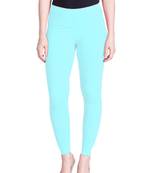  Lyra Sky Blue Free Size Ankle Leggings