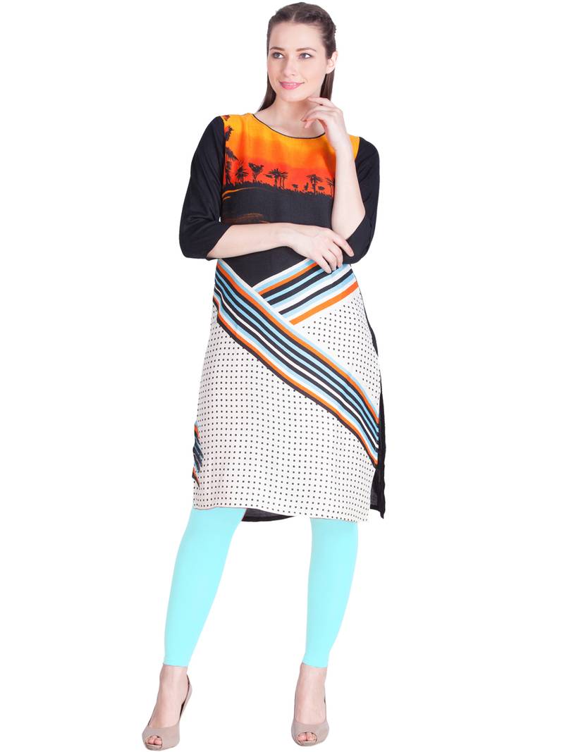  Lyra Sky Blue Free Size Ankle Leggings