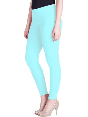  Lyra Sky Blue Free Size Ankle Leggings 3