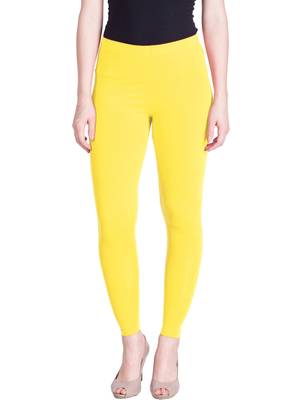  Lyra Light Lemon Free Size Ankle Leggings 1